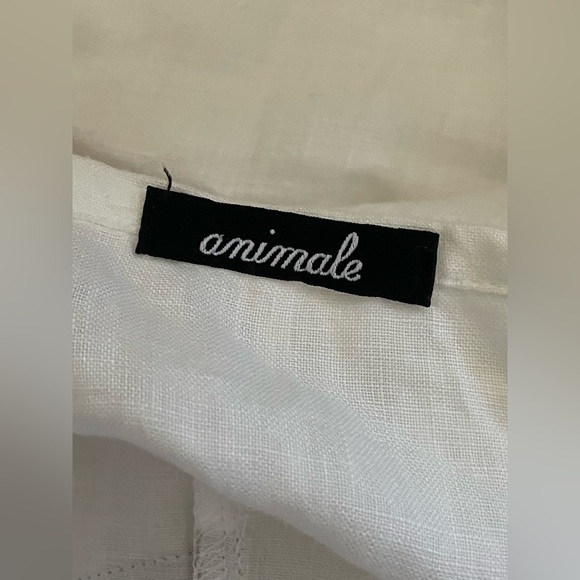 Artisan Boho Linen Skirt Size 12 Asymmetric Hem Art-to-Wear 100% Linen - Picture 8 of 12